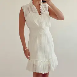 پیراهن حریر شیری