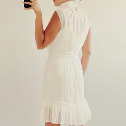 پیراهن حریر شیری