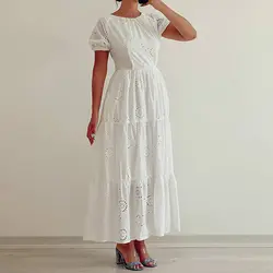 پیراهن خامه دوزی ماکسی