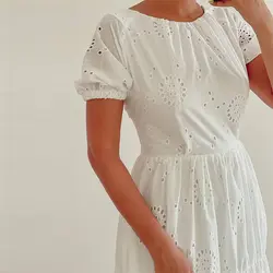 پیراهن خامه دوزی ماکسی