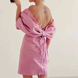 پیراهن تافته پاپیونی یاسی