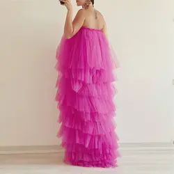 پیراهن ماکسی تور طبقه ای