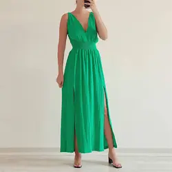 پیراهن ماکسی وال سبز