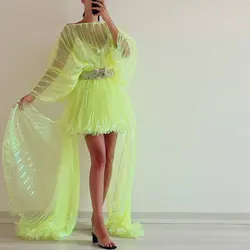 پیراهن پیلیسه پروانه فسفری