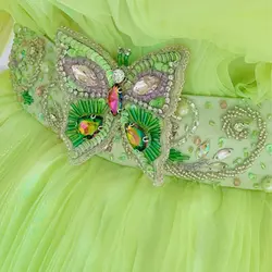 پیراهن پیلیسه پروانه فسفری