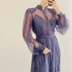 پیراهن میدی دانتل گیپور