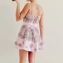 پیراهن کرپ کش و پر