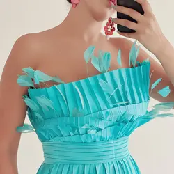 پیراهن ماکسی پیلیسه ابریشم