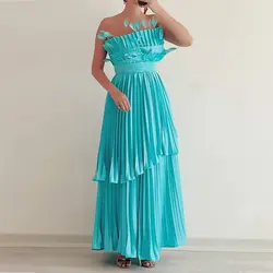 پیراهن ماکسی پیلیسه ابریشم