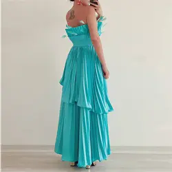 پیراهن ماکسی پیلیسه ابریشم