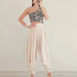 شلوار سیلک و مخمل سوزن دوزی