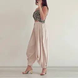 شلوار سیلک و مخمل سوزن دوزی