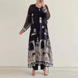 مانتو حریر با گلدوزی سفید و طلایی