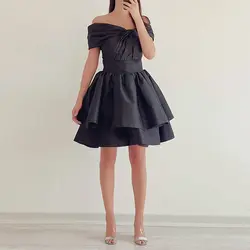پیراهن کوتاه تافته گره دار