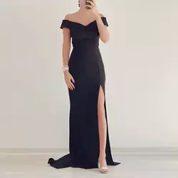 پیراهن ماکسی ماهی کرپ مشکی