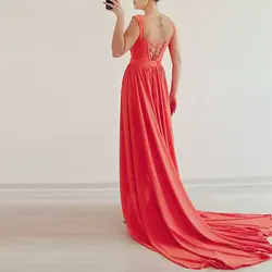 پیراهن شب  کرپ حریر نارنجی