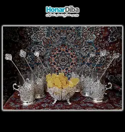 سرویس چایخوری ملیله کاری