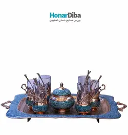 سرویس چای خوری فیروزه کوبی