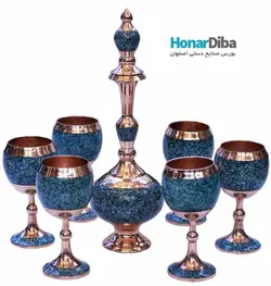سرویس شربت خوری کوچک فیروزه کوبی