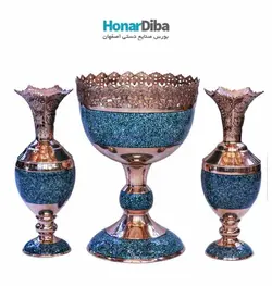 ست کاسه اجیل و سنبل دان فیروزه کوبی