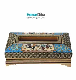 جا دستمالی تخمه دار سیاه شکار گاه