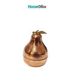 قندان مسی طرح گلابی