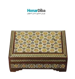 جا کارتی لولایی خاتم تخمه دار سفید