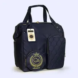 ساک لوازم نوزاد مدل کوئین سورمه ای