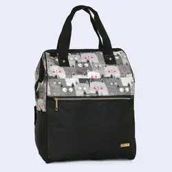 کوله پشتی لوازم نوزاد فندی عروسکی طرح گربه