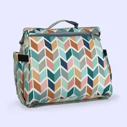 کیف رودوشی کوله ای لوازم نوزاد یونا طرحدار زیگزاگ