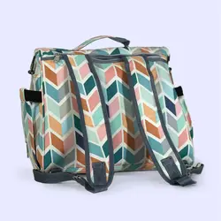 کیف رودوشی کوله ای لوازم نوزاد یونا طرحدار زیگزاگ