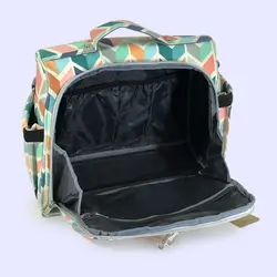 کیف رودوشی کوله ای لوازم نوزاد یونا طرحدار زیگزاگ