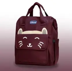 کوله پشتی لوازم نوزاد چیکو گربه زرشکی