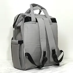 کوله پشتی لوازم نوزاد چیکو دایره طوسی روشن