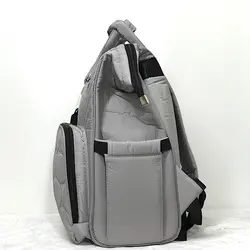 کوله پشتی لوازم نوزاد چیکو دایره طوسی روشن