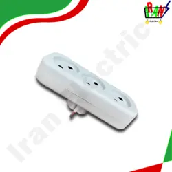 پریز سه خانه بدون ارت فرحان الکتریک