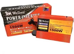 مبدل برق خودرو ویلیون قرمز 12V-TO-220V-1500W