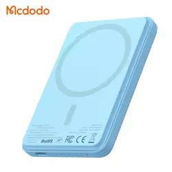 پاوربانک وایرلس مگ سیف مک دودو مدل MCDODO MC-395 ظرفیت 5000 میلی آمپر به همراه کابل شارژ