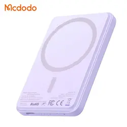 پاوربانک وایرلس مگ سیف مک دودو مدل MCDODO MC-395 ظرفیت 5000 میلی آمپر به همراه کابل شارژ