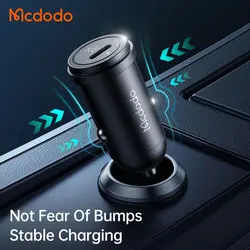 شارژر فندکی 30 وات مک دودو مدل MCDODO CC-7492 بهمراه کابل شارژ