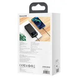 پاوربانک شارژ سریع 20 واتی بیسوس مدل Baseus Bipow PPDML-M01 ظرفیت 20000 میلی آمپر مشکی