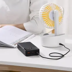 پاوربانک شارژ سریع 20 واتی بیسوس مدل Baseus Bipow PPDML-M01 ظرفیت 20000 میلی آمپر مشکی