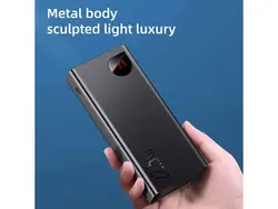 پاوربانک شارژ سریع 22.5 واتی بیسوس مدل Baseus Adaman PPIMDA-C0A ظرفیت 30000 میلی آمپر