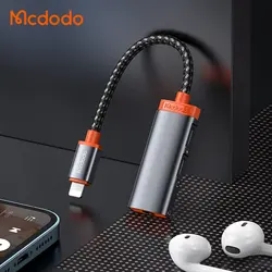 تبدیل لایتنینگ به جک 3.5 میلیمتری AUX و 2 پورت لایتنینگ مک دودو مدل MCDODO CA-0950