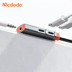 تبدیل لایتنینگ به جک 3.5 میلیمتری AUX و 2 پورت لایتنینگ مک دودو مدل MCDODO CA-0950