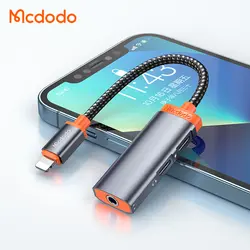 تبدیل لایتنینگ به جک 3.5 میلیمتری AUX و 2 پورت لایتنینگ مک دودو مدل MCDODO CA-0950