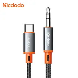 کابل تبدیل فنری تایپ سی به جک 3.5mm هدفون AUX مکدودو MCDODO CA-0900 طول 180 سانتيمتر