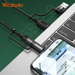 کابل شارژ چند سر 4 کاره لایتنینگ+تایپ سی مک دودو مدل MCDODO CA-8070 طول 120 سانتيمتر