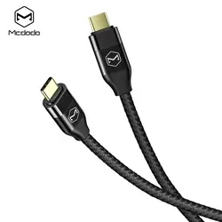 کابل شارژ و انتقال دیتا 2 سر تایپ سی با قابلیت انتقال تصویر مک دودو مدل MCDODO CA-7130 طول 150 سانتيمتر