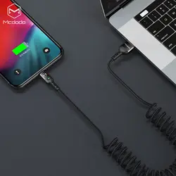 کابل شارژ و انتقال داده فنری USB به تایپ سی مک دودو مدل MCDODO CA-6420 طول 180 سانتیمتر